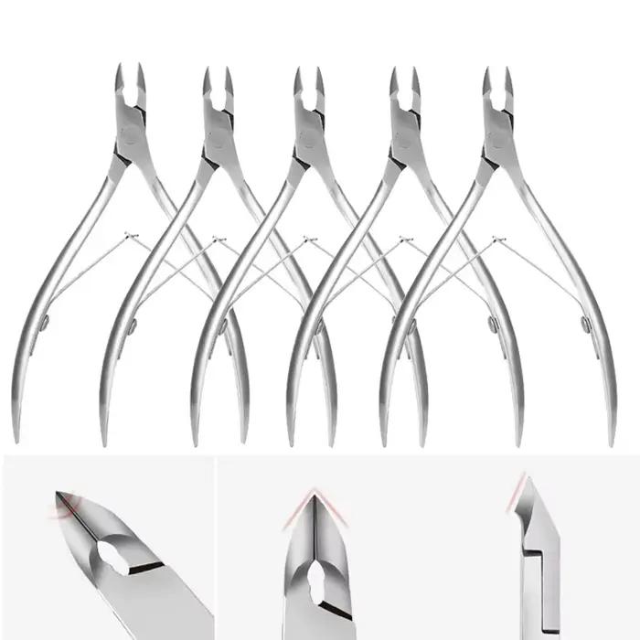 Coupe-cuticules professionnel, ciseaux de manucure, poussoir de pédicure, dissolvant de peau morte,
