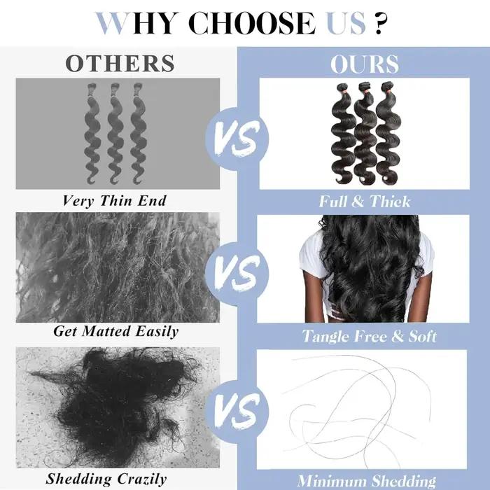 Extensions de Cheveux Humains Ondulés 12A, 40 Pouces, Cheveux Brésiliens Vierges Non Traités, 3 ou 4