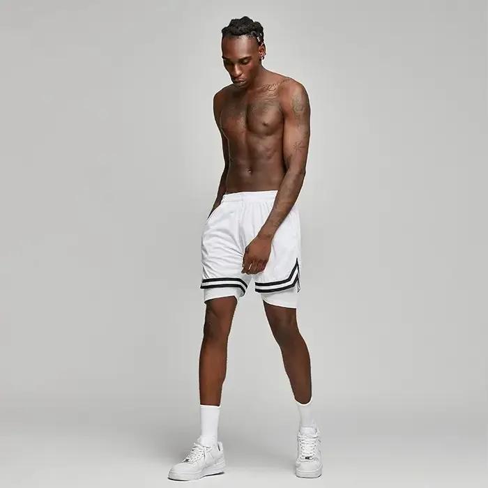 Faux deux shorts de basket-ball, amples, américains, Anti-lumière, pour hommes et femmes, pantalons
