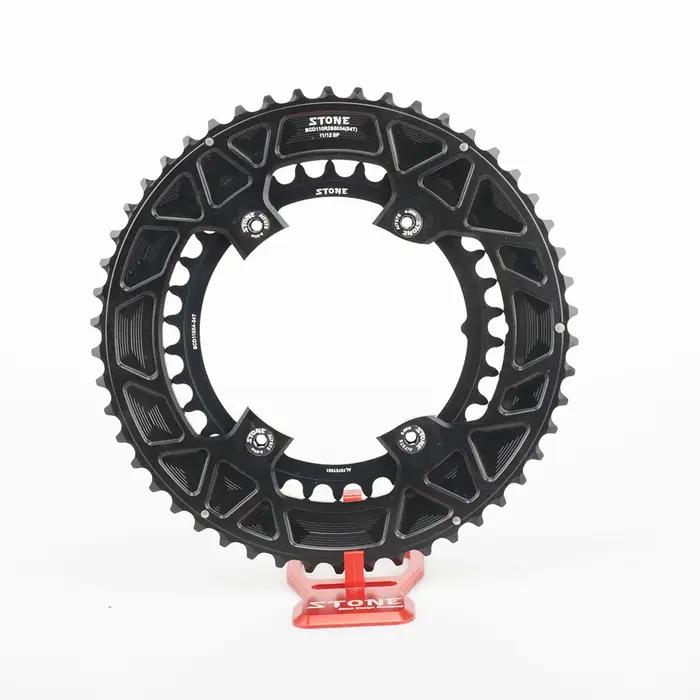 Plateau double BCD 110mm STONE 4 boulons compatible Shimano 105 Ultegra Dura-Ace vélo route