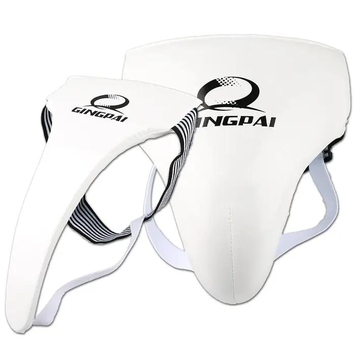 Protège-entrejambe Taekwondo blanc haute qualité - Protection homme femme enfant arts martiaux