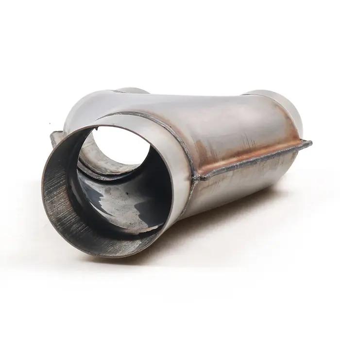 Tuyau d'échappement universel en Y pour voiture, en acier inoxydable, adaptateur de tuyau à 3 voies,