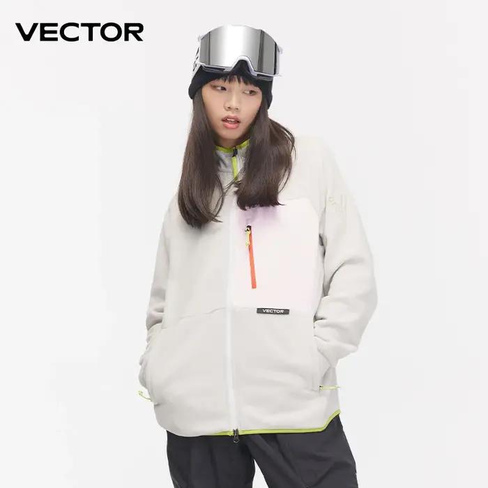 VECTOR veste polaire femme automne hiver manteaux chauds hommes vêtements 2023 contraste manches swe