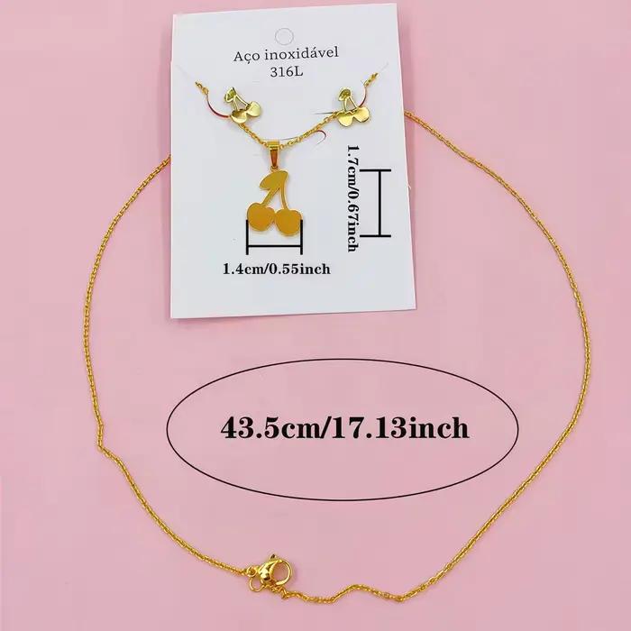 10 ensembles de boucles d'oreilles et collier en acier inoxydable pour femmes, ensemble de fleurs, c