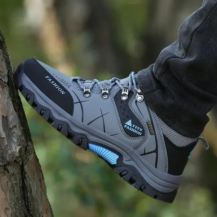 Chaussures pour hommes 2025 nouveaux hommes baskets en cuir imperméable alpinisme Camping randonnée