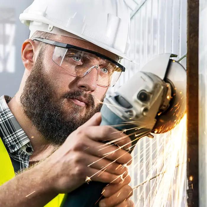 Lunettes de sécurité anti-éclaboussures pour le travail, 2 pièces, protection des yeux, lunettes de