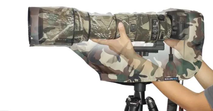 ROLANPRO XS housse de pluie imperméable pour Canon RF 100-500mm pour Sony 100-400mm manteau de pluie