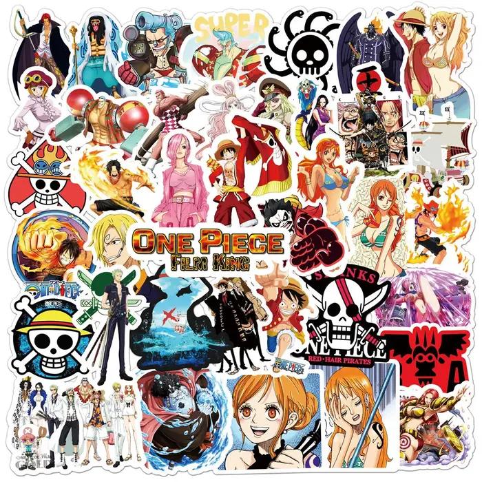 48/50/100 pièces une pièce autocollants Anime Luffy Zoro Chopper dessin animé décalcomanies bricolag