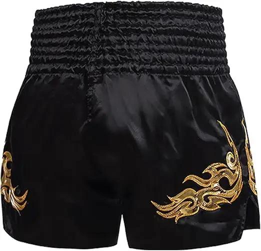 Shorts de Muay Thai pour hommes et femmes, pour la boxe, le kickboxing, le grappling, l'entraînement