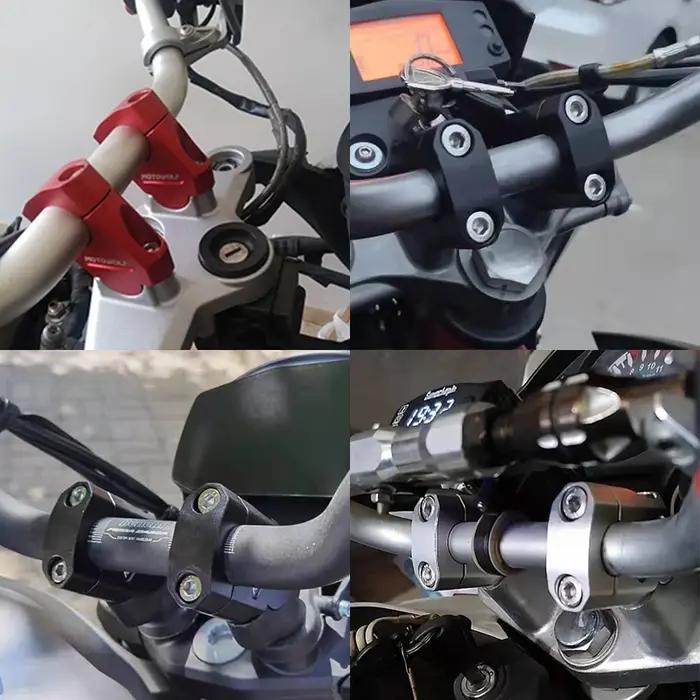 Barre de rehaussement du guidon, 22mm 28mm, pour moto YAMAHA FZ6 S2 FZ 6 FAZER MT-07 MT-09 MT07 MT09