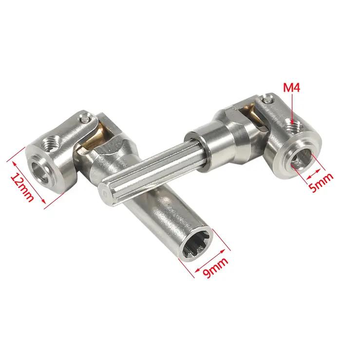 Arbre d'entraînement en acier inoxydable, 5mm, Joint universel, pour plates-formes 1/10 RC chenille