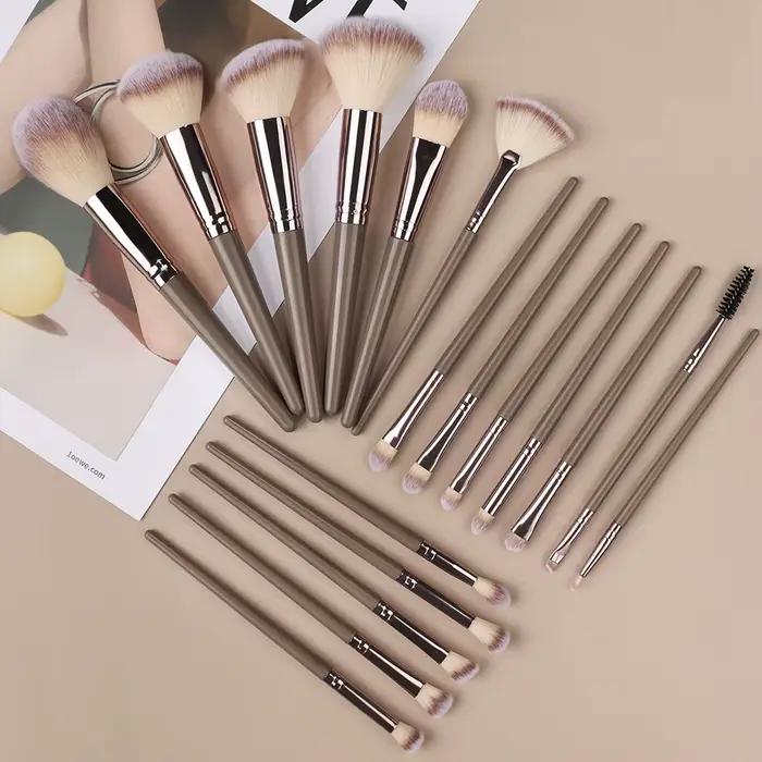 Ensemble de pinceaux de maquillage, 3 à 20 pièces, pour fond de teint, surligneur, fard à paupières,