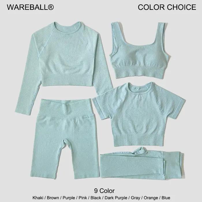 Ensemble de yoga sans couture pour femmes, vêtements d'entraînement sportif, vêtements de sport, leg