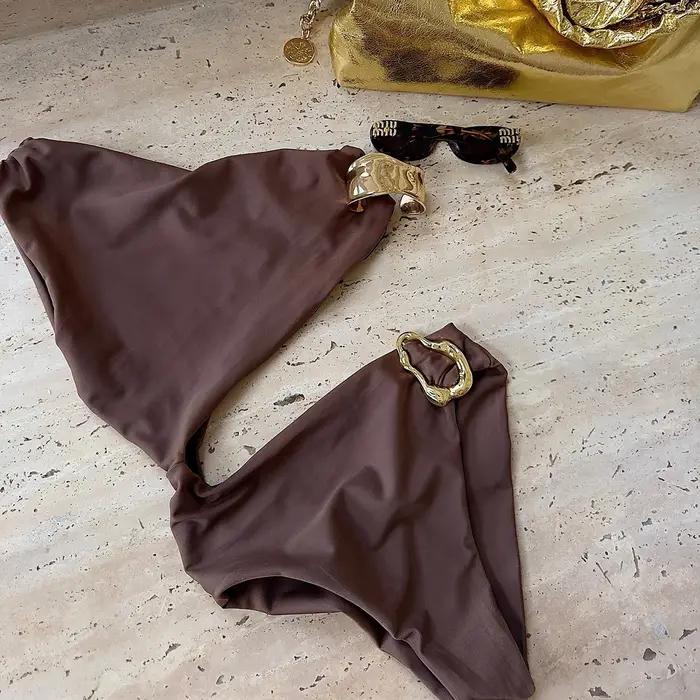 Maillot de bain une pièce sexy pour femmes, monokini, vêtements de plage, 2024