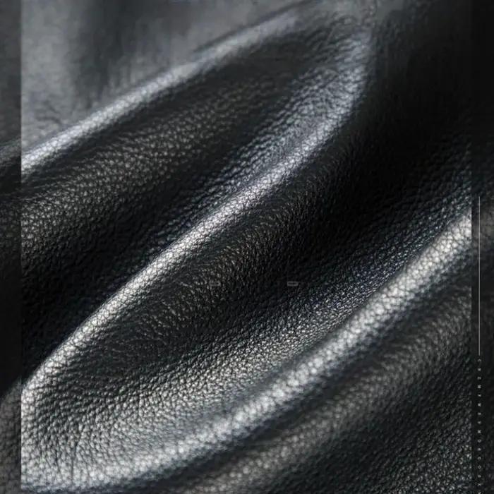 Pantalon en cuir de vache véritable pour hommes, coupe ample, chaud, coupe-vent, pour moto, pour l'e