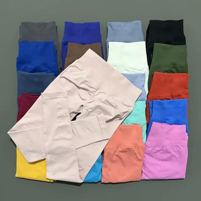 Histello Leggings de sport femmes pantalons sans couture collants de Yoga Scrunch Bum Joggers Fitnes