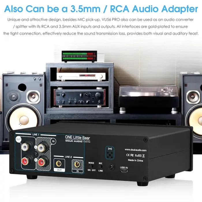 Douk Audio double canal LED sonomètre micro + ligne musique spectre visualiseur affichage stéréo Aud
