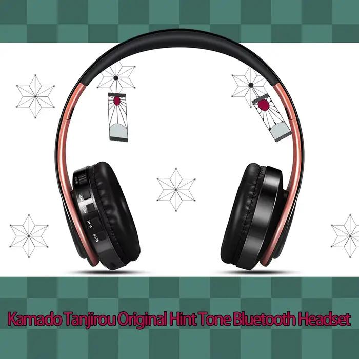 Japon Anime casque démon Slayer Kimetsu No Yaiba Kamado Tanjirou Cosplay Bluetooth casque écouteur a