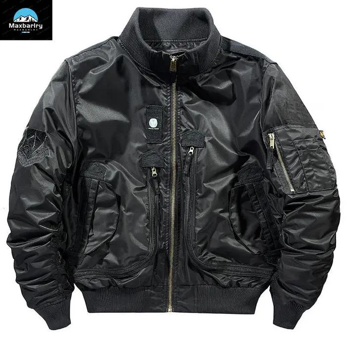 Blouson aviateur fonctionnel MA-1 pour homme, manteau de baseball respirant rétro, vêtements de marq