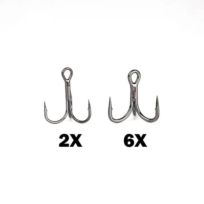 OUTKIT 10 pièces 6x crochet triple rond Super tranchant solide antirouille acier à haute teneur en c