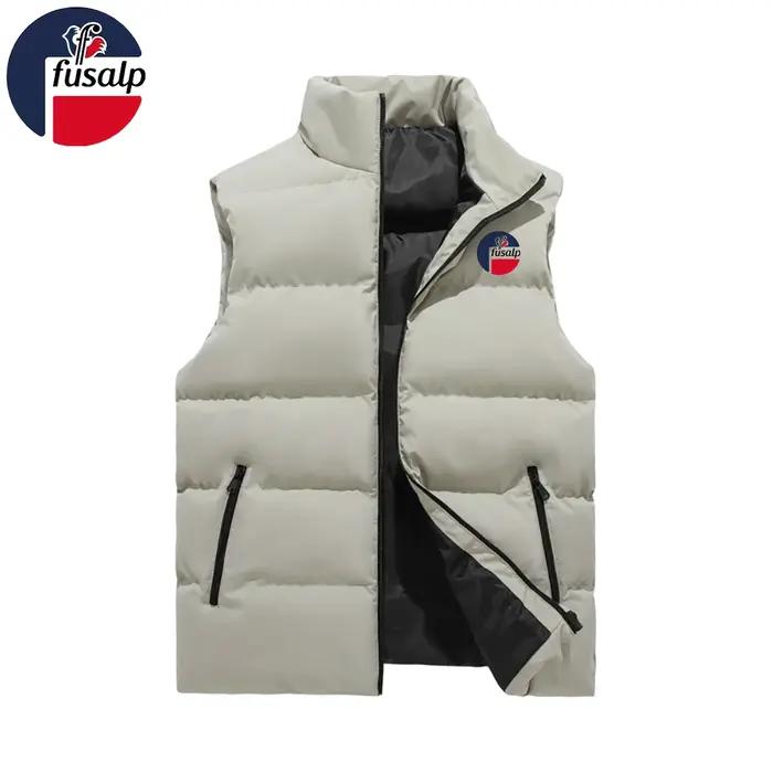 Gilet en molleton thermique épais pour homme FUSALP, vêtement chaud et décontracté pour l'hiver, sty
