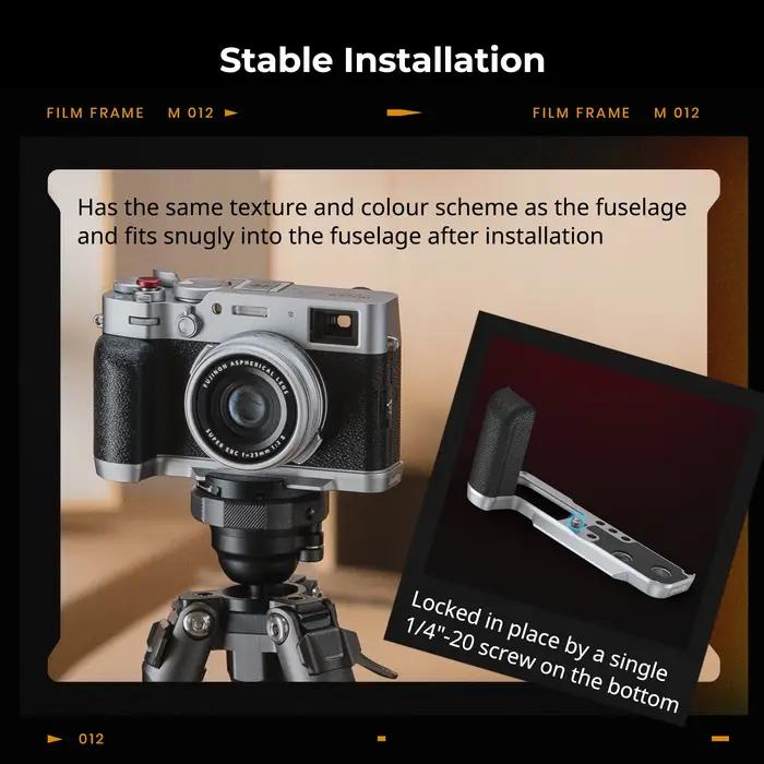 Poignée en forme de L SmallRig pour FUJIFILM X100VI / X100V, avec plaque à dégagement rapide Arca-Sw