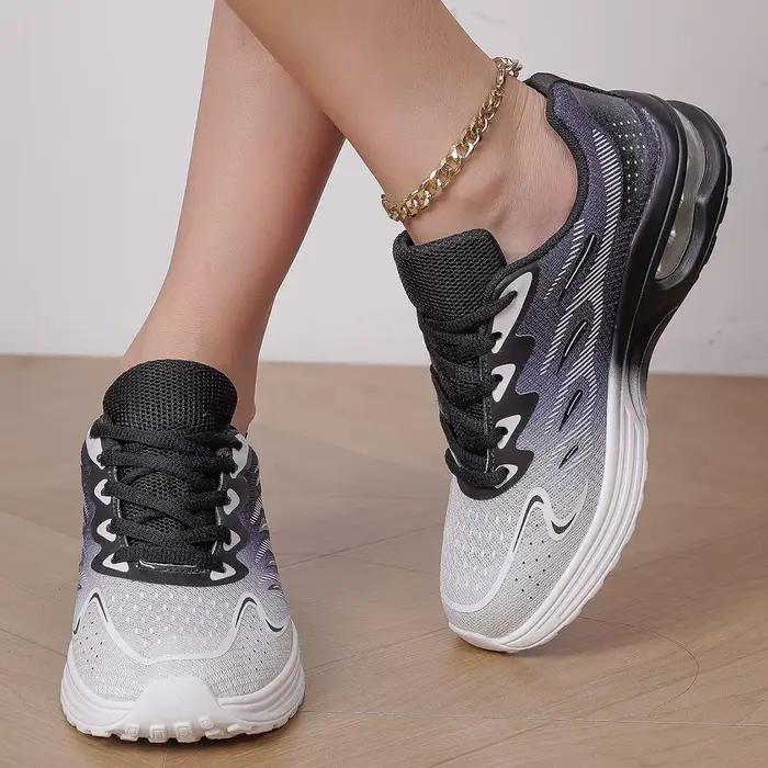 Encounaker-Chaussures de marche en maille à coussin d'air pour femmes, chaussures de sport respirant