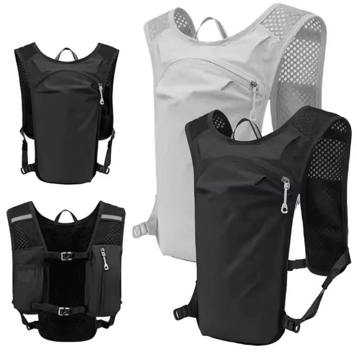 Nouveau gilet de rangement de bouteille d'eau courante gilet de course léger sac de poitrine d'eau d