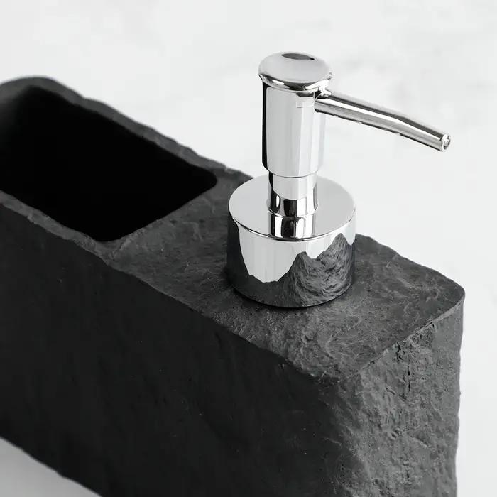 Distributeur de savon avec éponge pour évier de cuisine et salle de bain, distributeur de savon liqu
