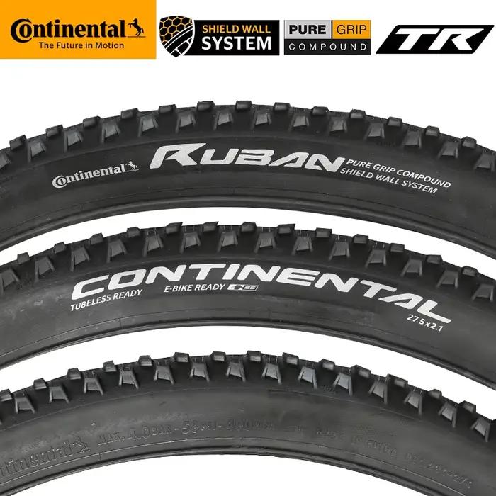 Continental Ruban Vtt Tubeless Ready Pneu Pliant 29x2.1/2.3 180TPI Composé Bouclier Mur Système Anti