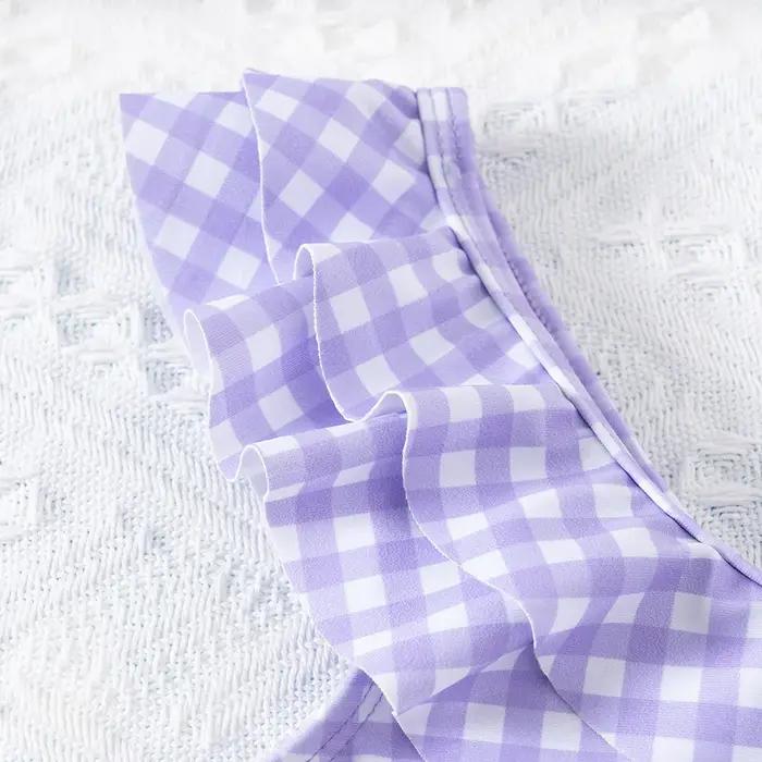 Maillot de bain une pièce à volants pour filles 5-14 ans - Mode été enfants adolescentes