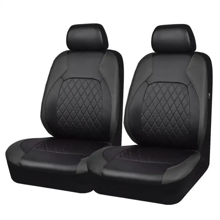 Ensemble universel de housses de siège de voiture en cuir PU, coussin de véhicule entièrement entour