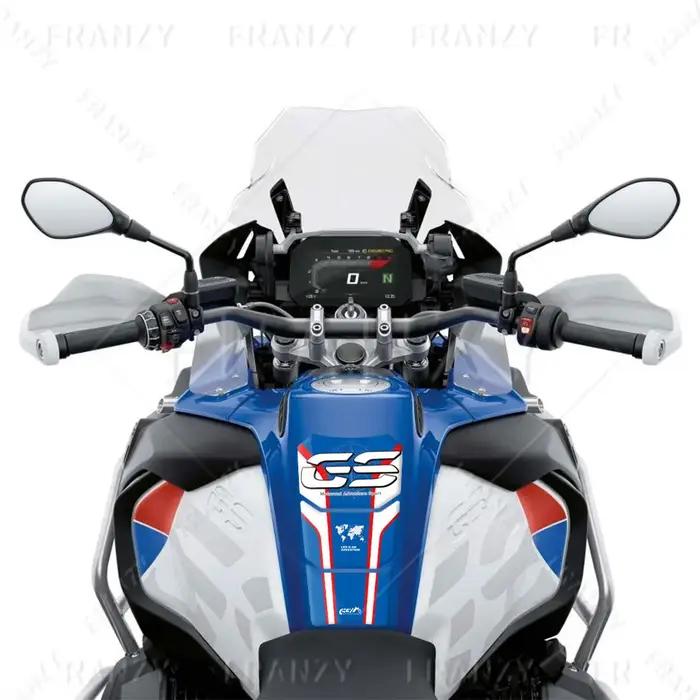 Autocollant de protection 3D pour réservoir de moto, Triple noir, 40 ans, pour R1200GS ADV R1250GS R