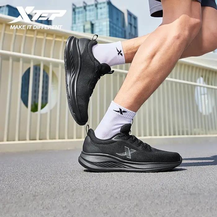 Xtep chaussures de course pour hommes 2025 été respirant maille chaussures à semelles souples absorb