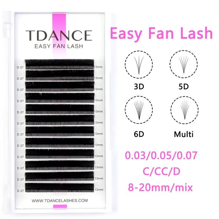 TDANCE Installation facile ventilateur rapide fleurs Extensions de cils cils individuels automatique