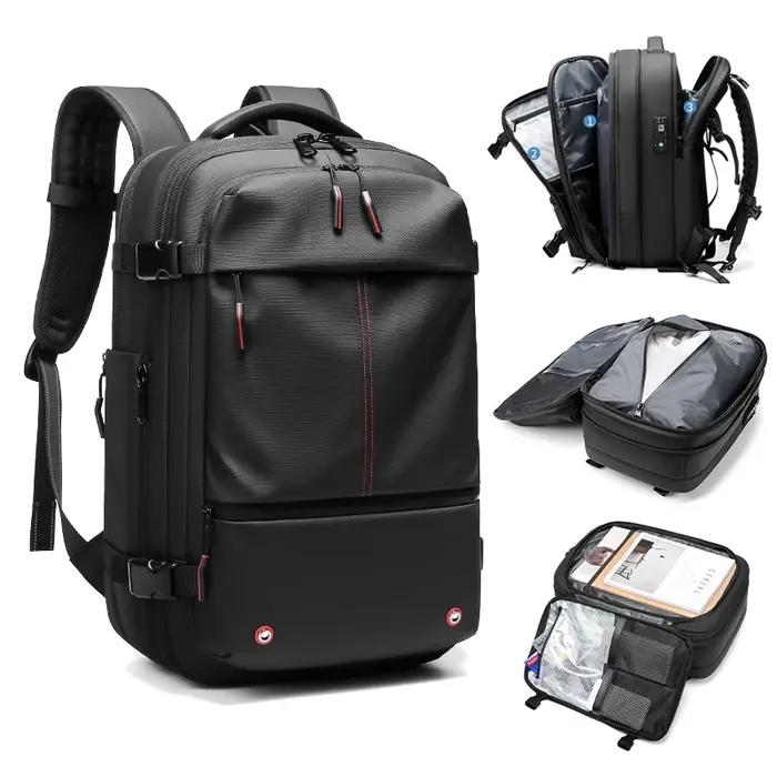 Sac à dos à compression sous vide pour ordinateur portable, sac à dos de voyage pour hommes, grande