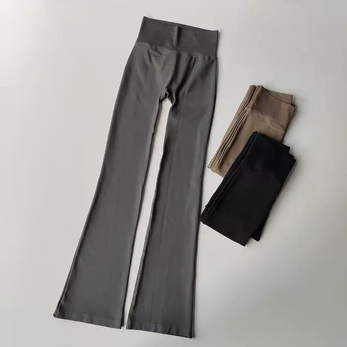 Leggings de yoga sans couture compression haute taille - Fitness élastique micro évasé pour femmes