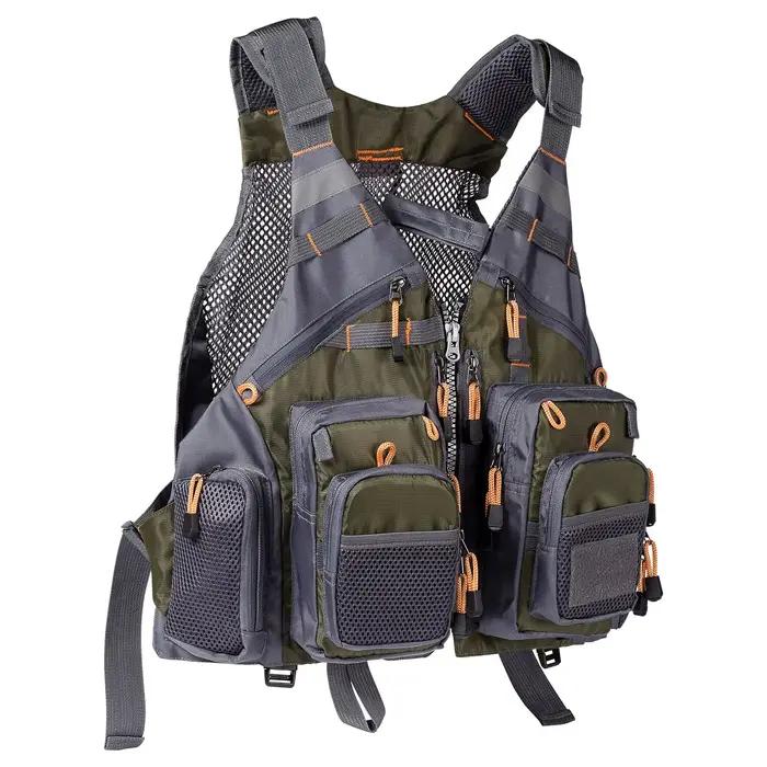 Bassdash respirant gilet de pêche Sports de plein air mouche natation gilet réglable