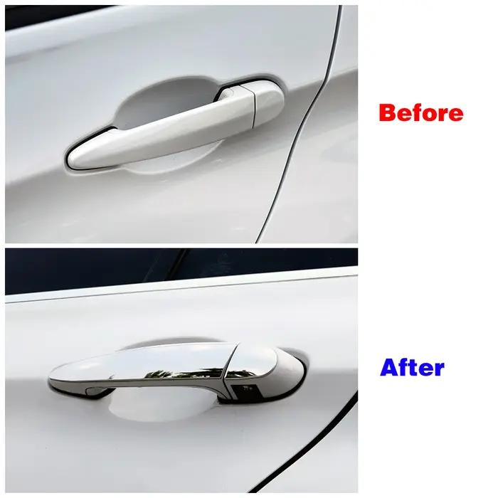 Autocollant en Acier Inoxydable pour Poignée de Porte Extérieure de Voiture, Accessoire pour BMW bro