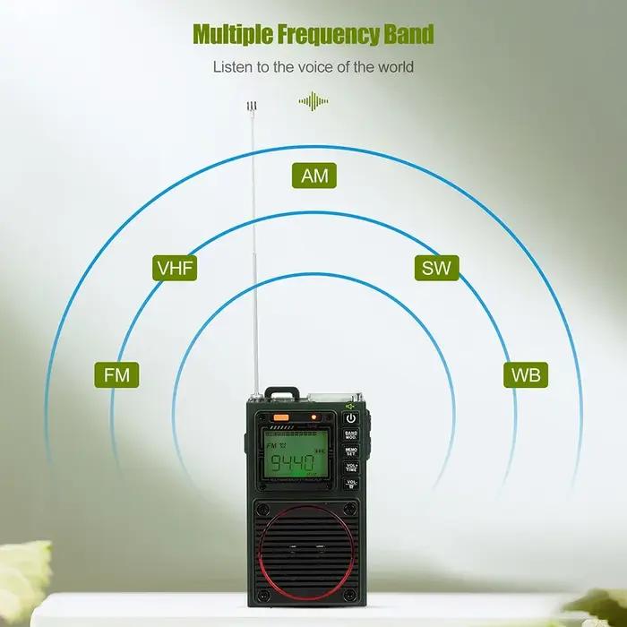 Retekess-Radio FM portable à ondes courtes, radio AM FM, mini radio amateur, radio AmPueband d'urgen