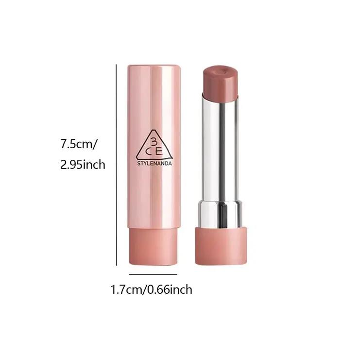 3CE Glazy Lip Glow, texture brillante et glacée, hydratant et non collant, sensation légère et aqueu