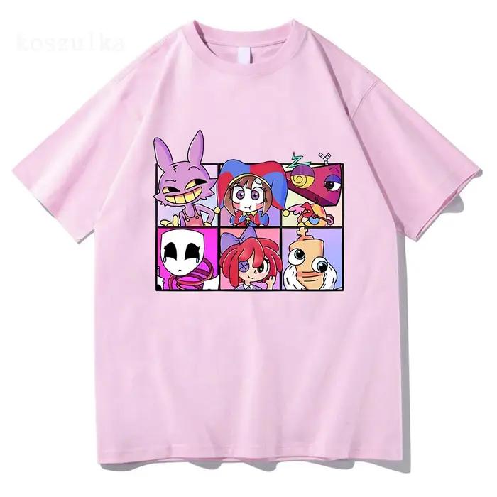L'incroyable cirque numérique impression T-Shirt hommes femmes décontracté haute qualité Pomni le bo