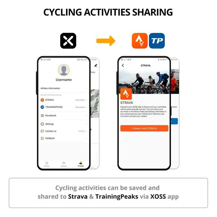 Ordinateur de vélo XOSS G+ GPS Compteur de vitesse sans fil pour VTT et vélo de route avec Bluetooth ANT+ résistant à l'eau pour cyclistes amateurs et professionnels