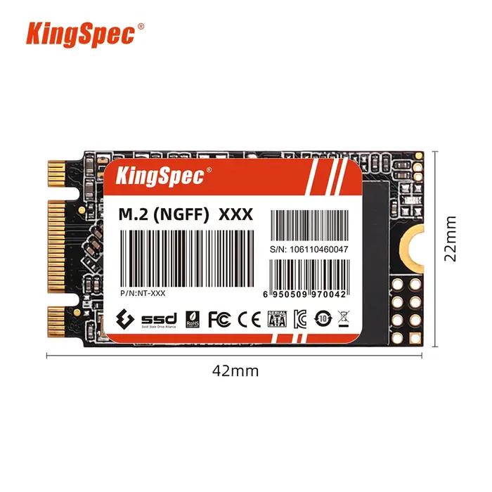 KingSpec M.2 NGFF SSD SATA3 1 to 512 go 256 go 128 go M.2 2242 NGFF SSD disques SSD internes disque
