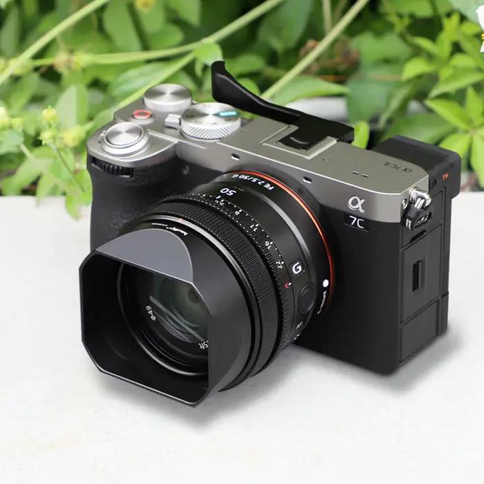 Haoge LH-S245N baïonnette carré métal pare-soleil pour Sony FE 50mm F2.5 G FE 40mm F2.5 G FE 24mm F2