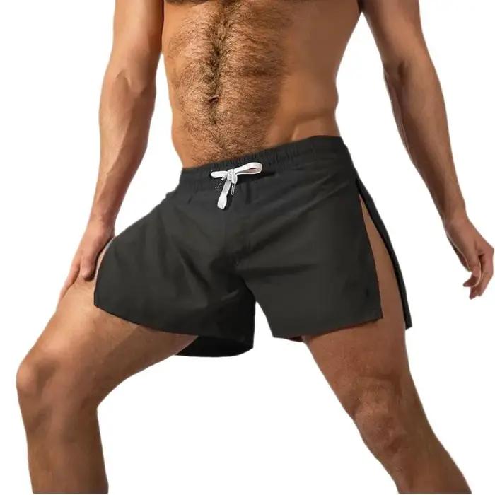 Short sport homme séchage rapide course gym - Pantalon fitness été plage fermeture éclair