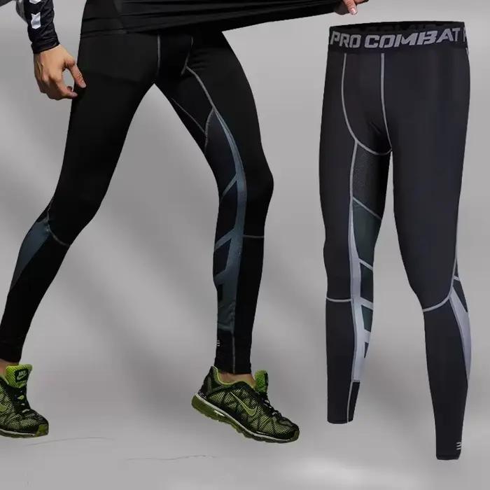 Leggings de compression lycra homme - Pantalon sport fitness cyclisme course basket