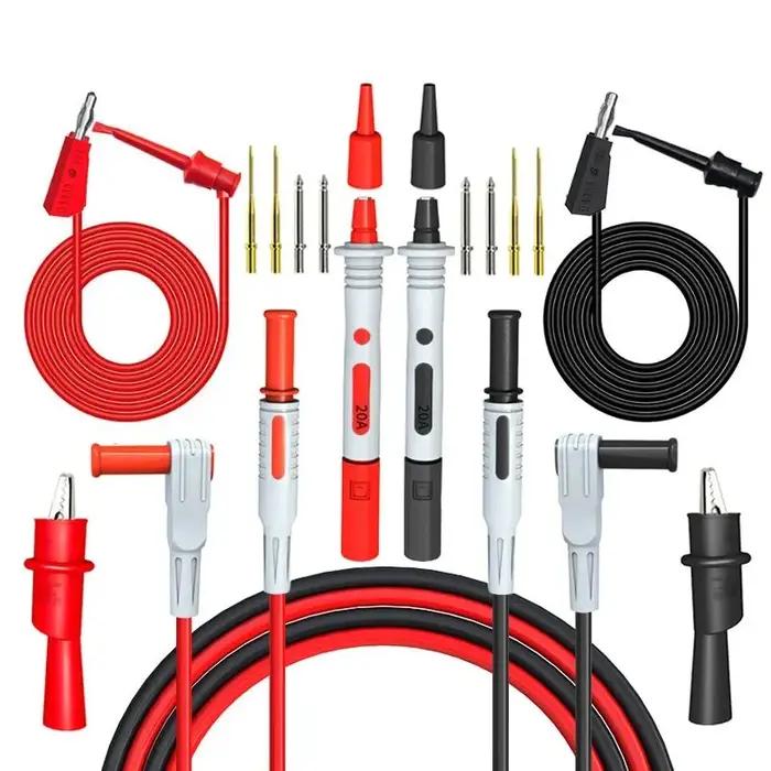 Kit de fils de Test P1308B, 18 pièces, fiche banane de 4MM pour tester le câble à crochet, sonde mul
