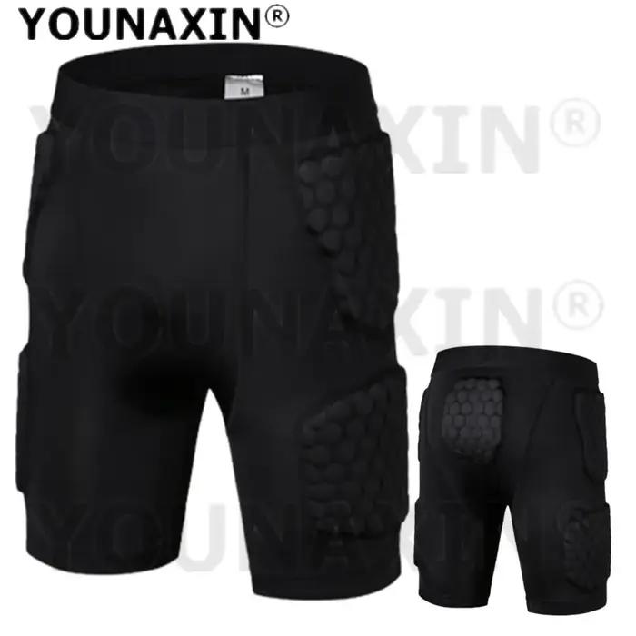 Shorts élastiques respirants anti-collision unisexes, bas de sport noirs, bas de basket-ball, footba