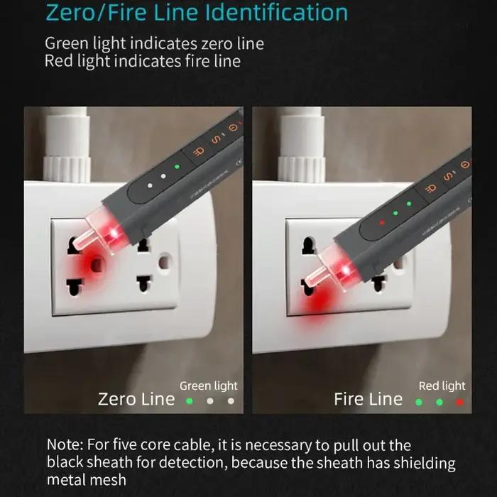 Stylo de test électrique miniature Jimihome JM-G2704, détecteur d'électricité sans fil, stylo de ten